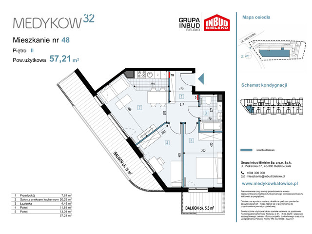 Mieszkanie w inwestycji Medyków 32, symbol M.48 » nportal.pl