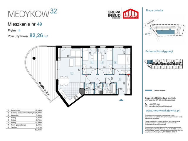 Mieszkanie w inwestycji Medyków 32, symbol M.49 » nportal.pl