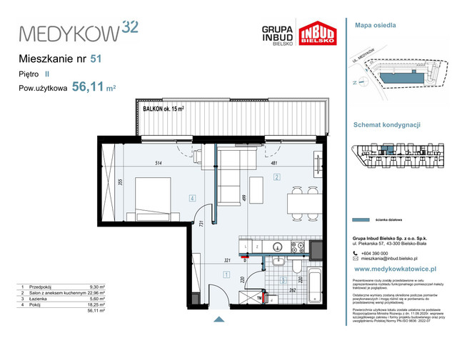 Mieszkanie w inwestycji Medyków 32, symbol M.51 » nportal.pl