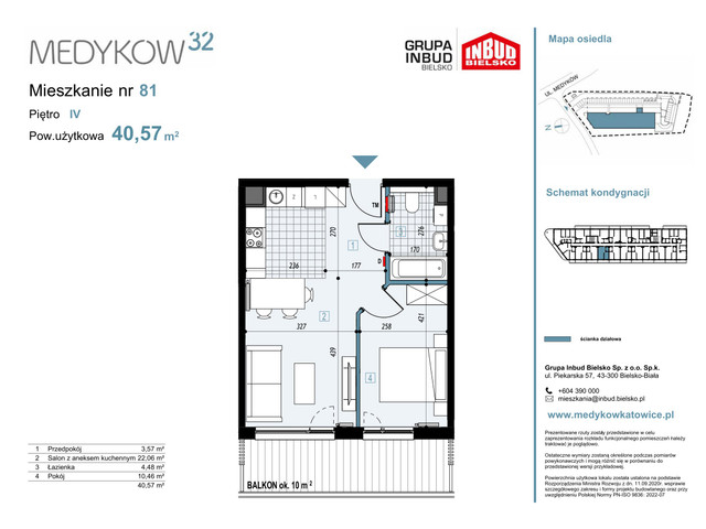 Mieszkanie w inwestycji Medyków 32, symbol M.81 » nportal.pl