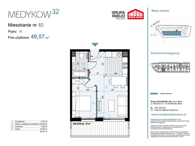 Mieszkanie w inwestycji Medyków 32, symbol M.82 » nportal.pl