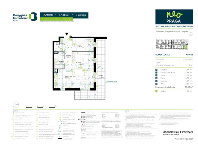 Mieszkanie w inwestycji Neo Praga, symbol AA0108 » nportal.pl