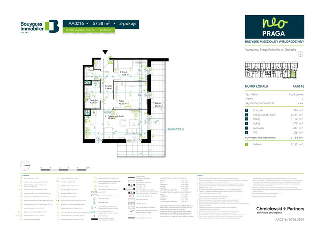 Mieszkanie w inwestycji Neo Praga, symbol AA0216 » nportal.pl