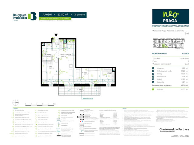 Mieszkanie w inwestycji Neo Praga, symbol AA0301 » nportal.pl