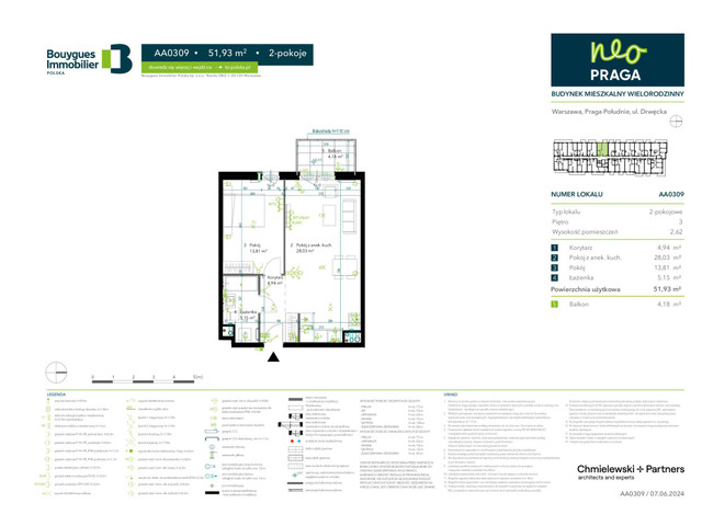 Mieszkanie w inwestycji Neo Praga, symbol AA0309 » nportal.pl