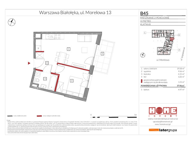 Mieszkanie w inwestycji Przystań Żerań, symbol B45 » nportal.pl