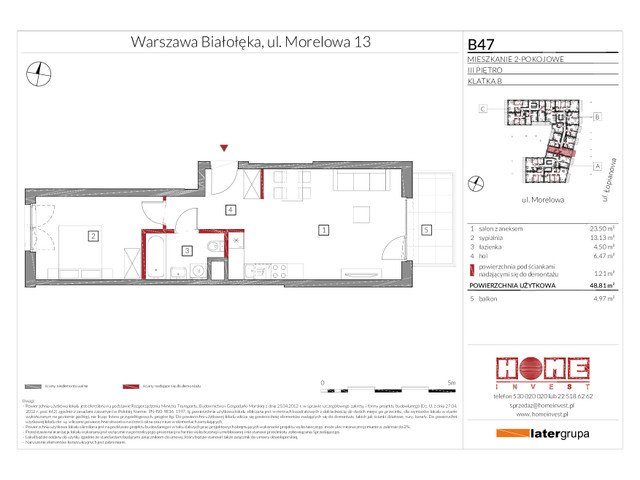 Mieszkanie w inwestycji Przystań Żerań, symbol B47 » nportal.pl