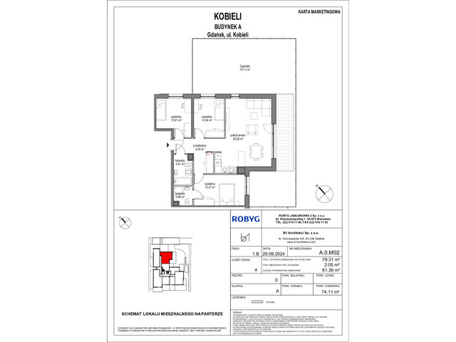 Mieszkanie w inwestycji Kobieli 4, symbol A_0M02 » nportal.pl