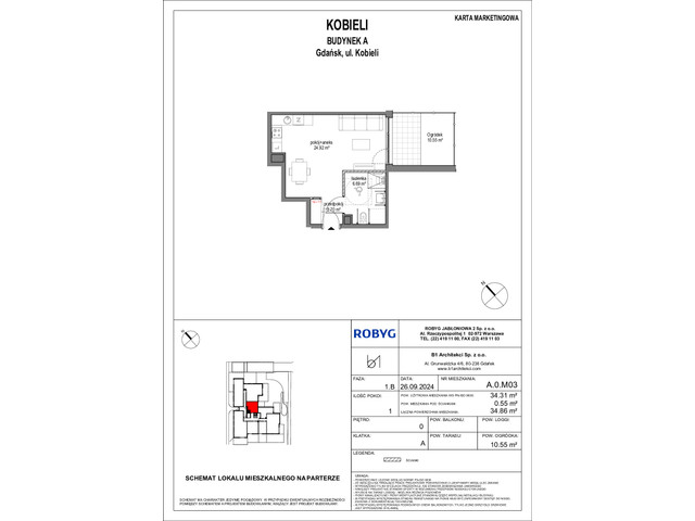 Mieszkanie w inwestycji Kobieli 4, symbol A_0M03 » nportal.pl