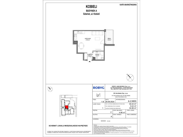 Mieszkanie w inwestycji Kobieli 4, symbol A_2M03 » nportal.pl