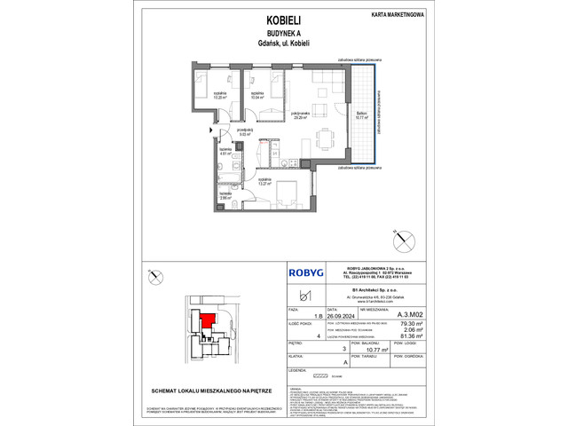 Mieszkanie w inwestycji Kobieli 4, symbol A_3M02 » nportal.pl