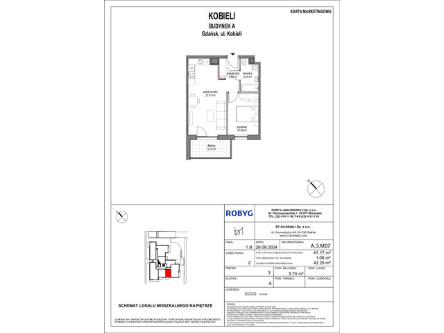 Mieszkanie w inwestycji Kobieli 4, symbol A_3M07 » nportal.pl