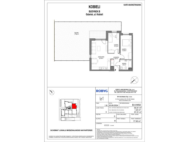 Mieszkanie w inwestycji Kobieli 4, symbol B_0M02 » nportal.pl