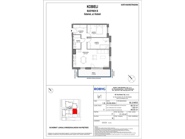 Mieszkanie w inwestycji Kobieli 4, symbol B_2M03 » nportal.pl