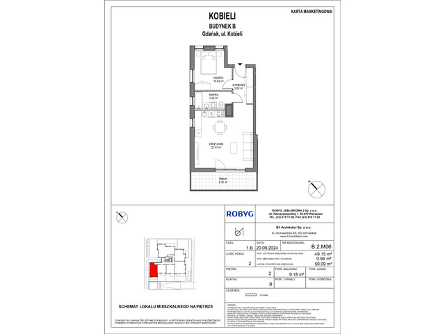 Mieszkanie w inwestycji Kobieli 4, symbol B_2M06 » nportal.pl