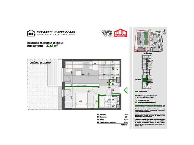 Mieszkanie w inwestycji Stary Browar Apartamenty - etap II, symbol C48 » nportal.pl