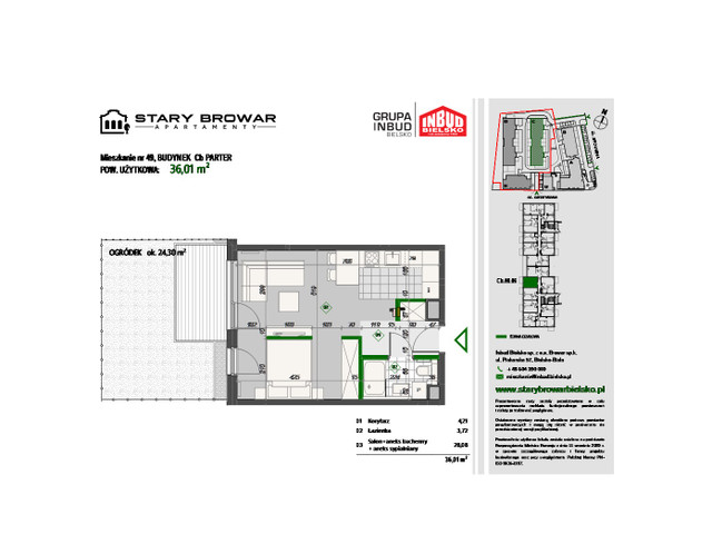 Mieszkanie w inwestycji Stary Browar Apartamenty - etap II, symbol C49 » nportal.pl