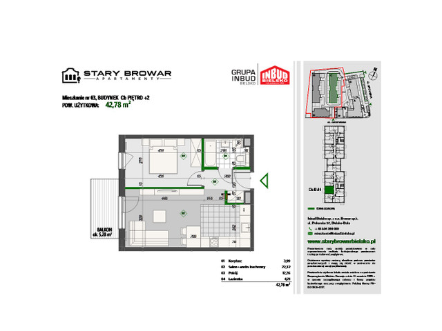 Mieszkanie w inwestycji Stary Browar Apartamenty - etap II, symbol C63 » nportal.pl