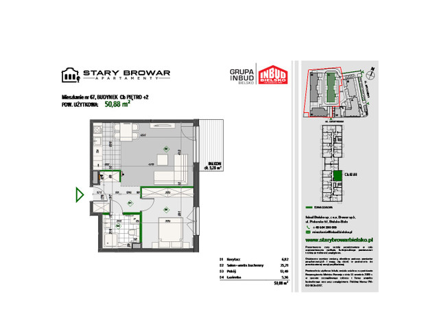 Mieszkanie w inwestycji Stary Browar Apartamenty - etap II, symbol C67 » nportal.pl