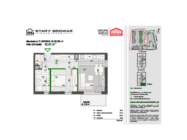 Mieszkanie w inwestycji Stary Browar Apartamenty - etap II, symbol C77 » nportal.pl