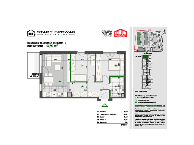 Mieszkanie w inwestycji Stary Browar Apartamenty - etap II, symbol D13 » nportal.pl