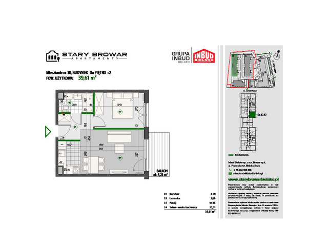 Mieszkanie w inwestycji Stary Browar Apartamenty - etap II, symbol D16 » nportal.pl