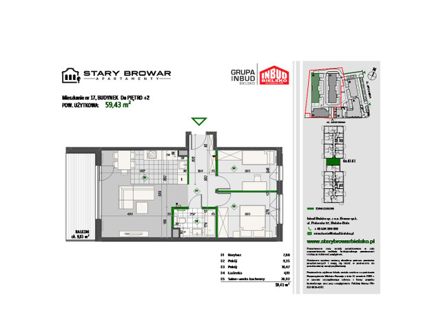 Mieszkanie w inwestycji Stary Browar Apartamenty - etap II, symbol D17 » nportal.pl