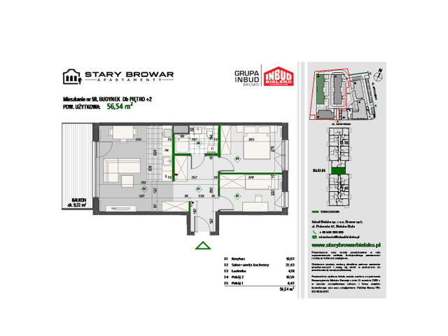 Mieszkanie w inwestycji Stary Browar Apartamenty - etap II, symbol D58 » nportal.pl