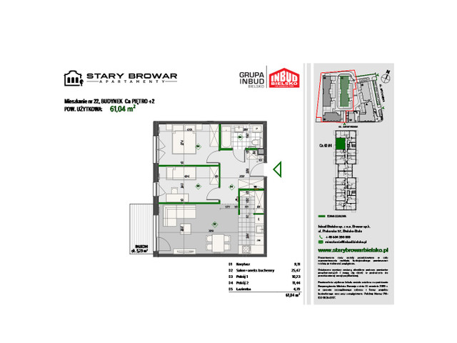 Mieszkanie w inwestycji Stary Browar Apartamenty - etap II, symbol C22 » nportal.pl