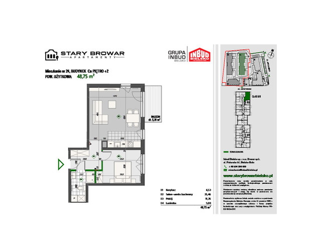 Mieszkanie w inwestycji Stary Browar Apartamenty - etap II, symbol C24 » nportal.pl