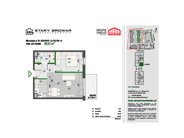 Mieszkanie w inwestycji Stary Browar Apartamenty - etap II, symbol C34 » nportal.pl