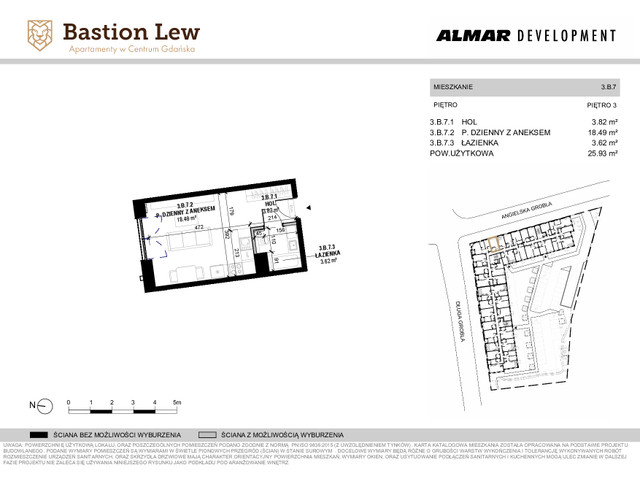 Mieszkanie w inwestycji Bastion Lew, symbol 3.B.7 » nportal.pl