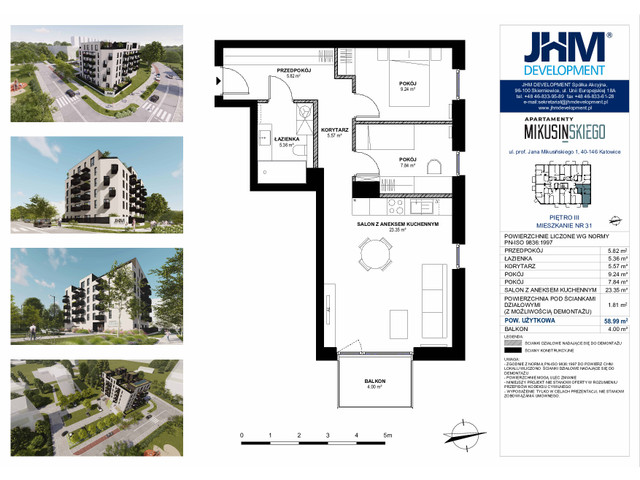 Mieszkanie w inwestycji Apartamenty Mikusińskiego, symbol M31 » nportal.pl