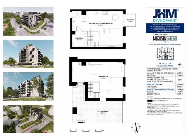 Mieszkanie w inwestycji Apartamenty Mikusińskiego, symbol M43 » nportal.pl