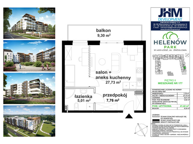Mieszkanie w inwestycji Helenów Park, symbol I.2.177 » nportal.pl
