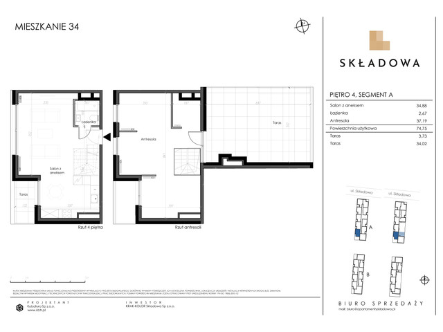 Mieszkanie w inwestycji Apartamenty Składowa, symbol A.34 » nportal.pl