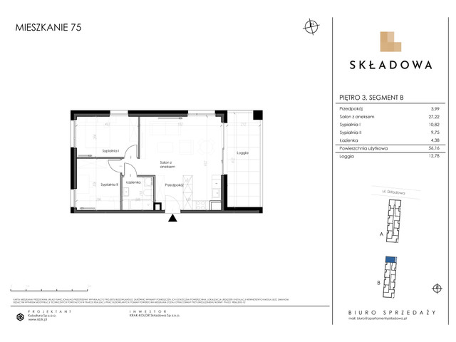 Mieszkanie w inwestycji Apartamenty Składowa, symbol B.75 » nportal.pl