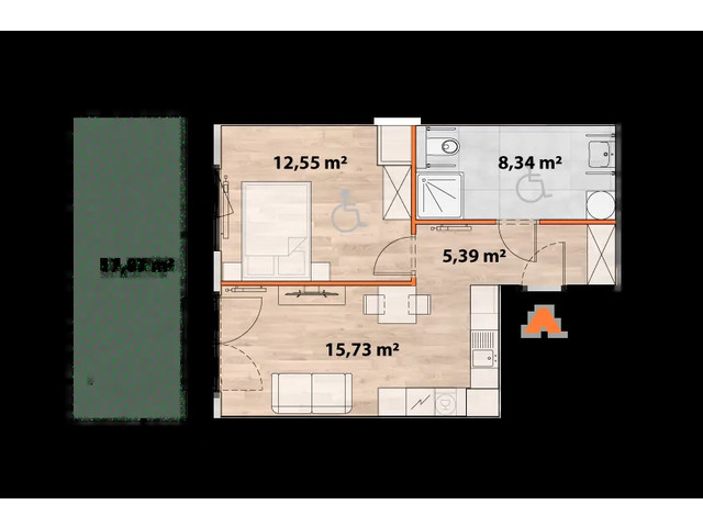 Mieszkanie w inwestycji Apartamenty Portowa, symbol 43/POR-A.00.01 » nportal.pl