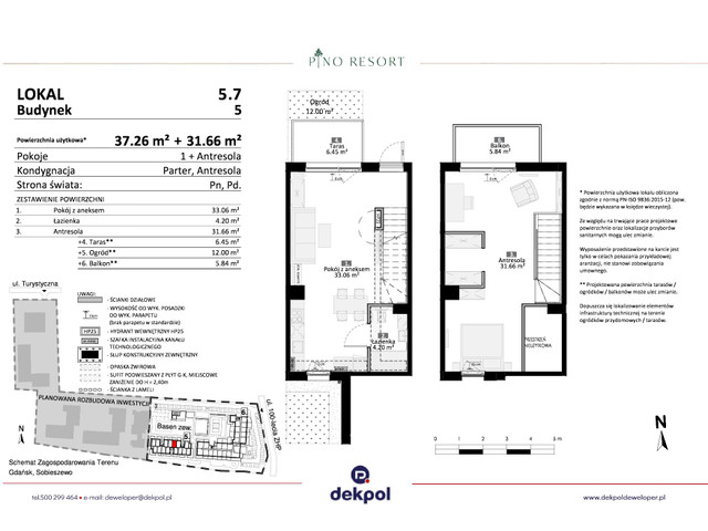 Mieszkanie w inwestycji Pino Resort, symbol 5.07 » nportal.pl