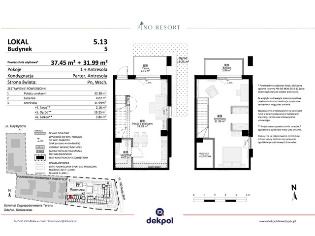 Mieszkanie w inwestycji Pino Resort, budynek Rezerwacja, symbol 5.13 » nportal.pl