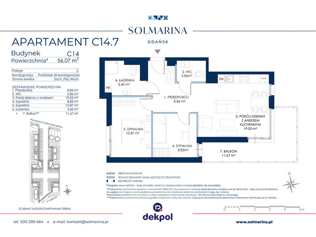 Mieszkanie w inwestycji Sol Marina, symbol C14.7 » nportal.pl