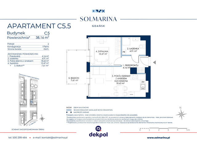 Mieszkanie w inwestycji Sol Marina, budynek Rezerwacja, symbol C5.5 » nportal.pl