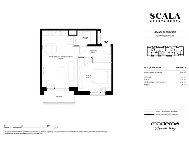 Mieszkanie w inwestycji Apartamenty Scala, symbol F-22 » nportal.pl