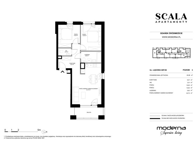 Mieszkanie w inwestycji Apartamenty Scala, symbol F-26 » nportal.pl