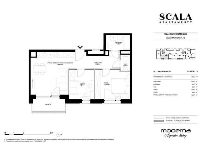 Mieszkanie w inwestycji Apartamenty Scala, symbol F-53 » nportal.pl