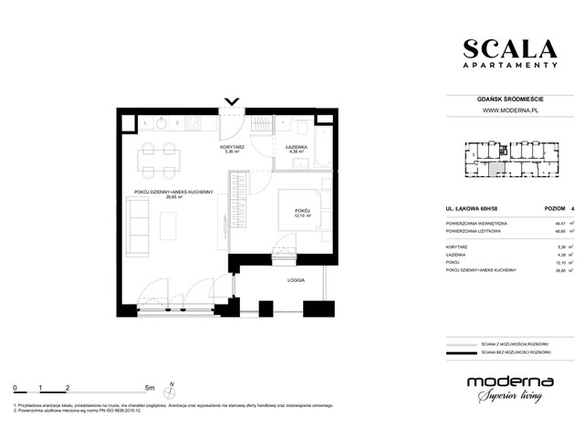 Mieszkanie w inwestycji Apartamenty Scala, symbol H-58 » nportal.pl