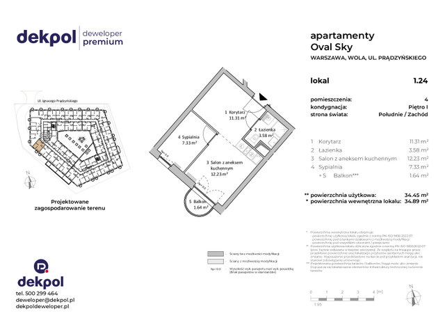 Mieszkanie w inwestycji OVAL SKY, budynek CONDOHOTEL, symbol 1.24 » nportal.pl
