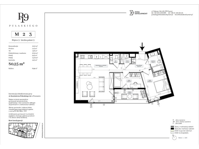 Mieszkanie w inwestycji Pułaskiego 19, symbol M23 » nportal.pl