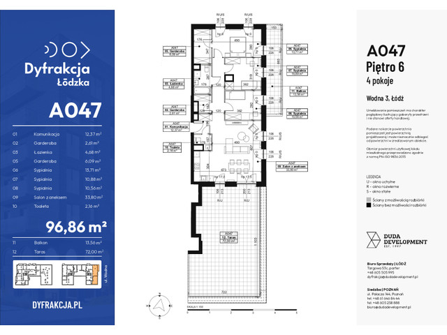 Mieszkanie w inwestycji Dyfrakcja Łódzka, symbol A047 » nportal.pl