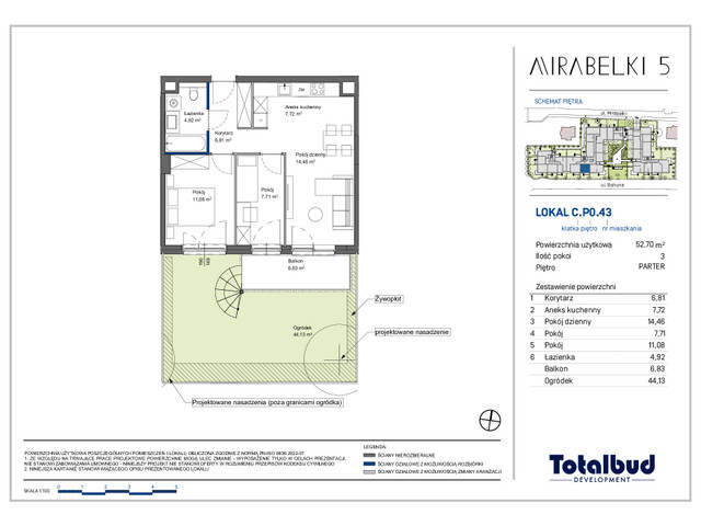 Mieszkanie w inwestycji Mirabelki 5, symbol C.P0.43 » nportal.pl